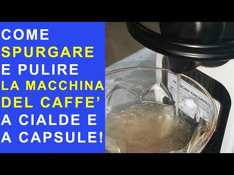 Come pulire la macchina del caffè dal calcare in modo efficace